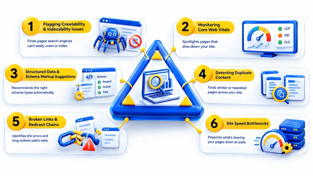 How AI Tools Support Technical SEO
AI for On-Page and Technical SEO