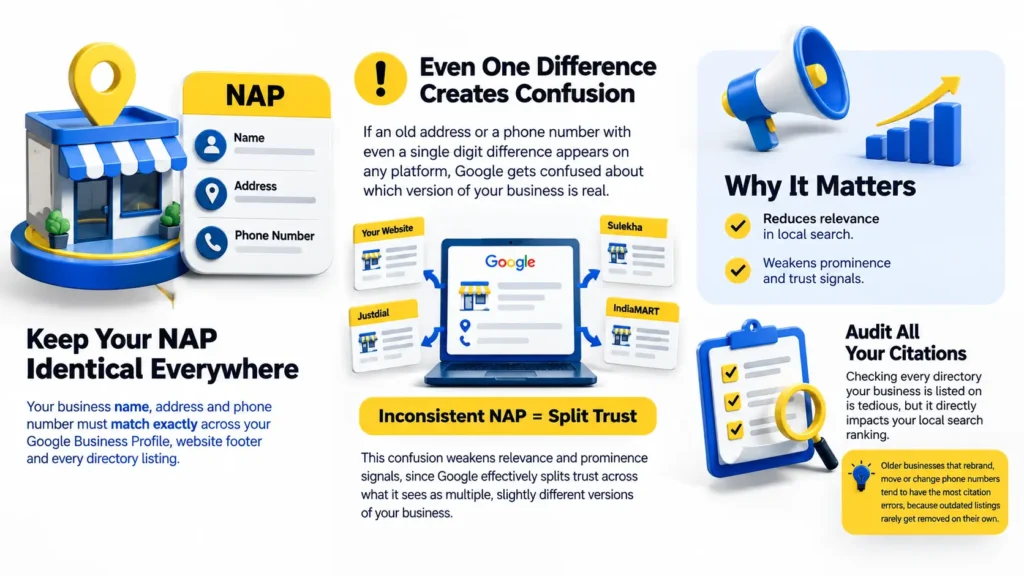 Inconsistent NAP Data Across the Web - Why Your Kochi Business Is Not Ranking