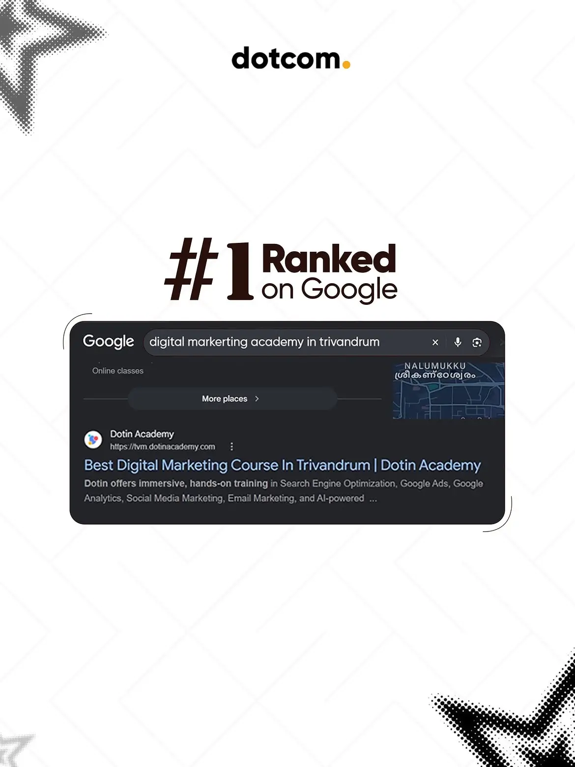 A Google ranking doesn’t happen overnight. It takes the right keywords, the right strategy, constant optimization, and a team that doesn’t stop working behind the scenes. We did exactly that for our client. And today, their page stands #1 on Google.